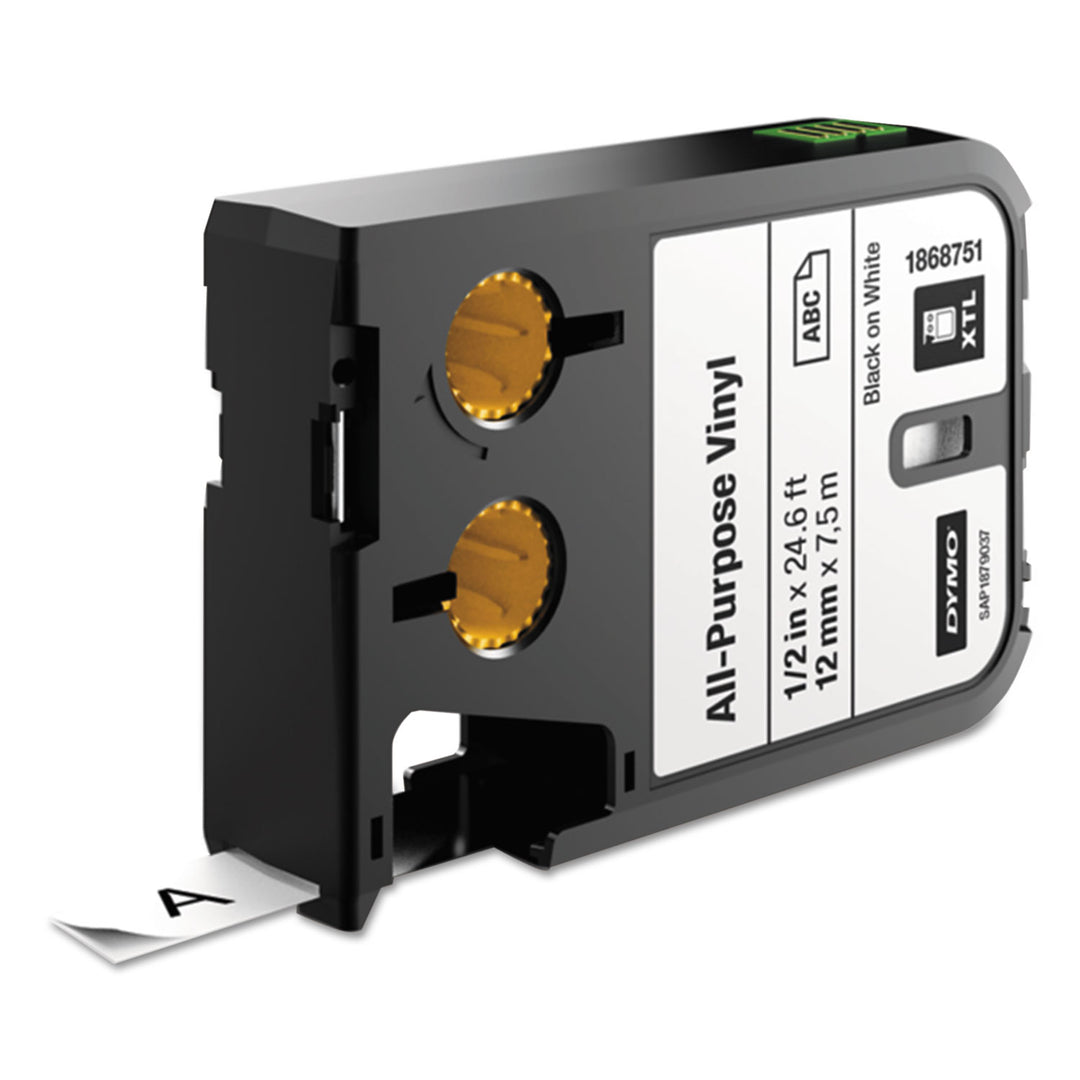 LABEL,XTL,1/2",ALL PUR,WH