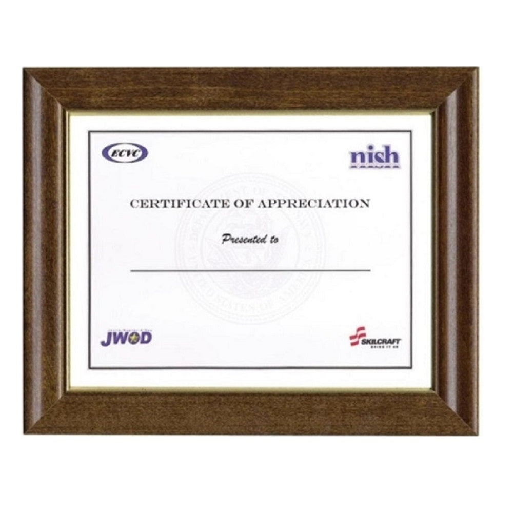 7105014089957 AbilityOne NSN4089957, Style B, Walnut Vinyl Frame Bx