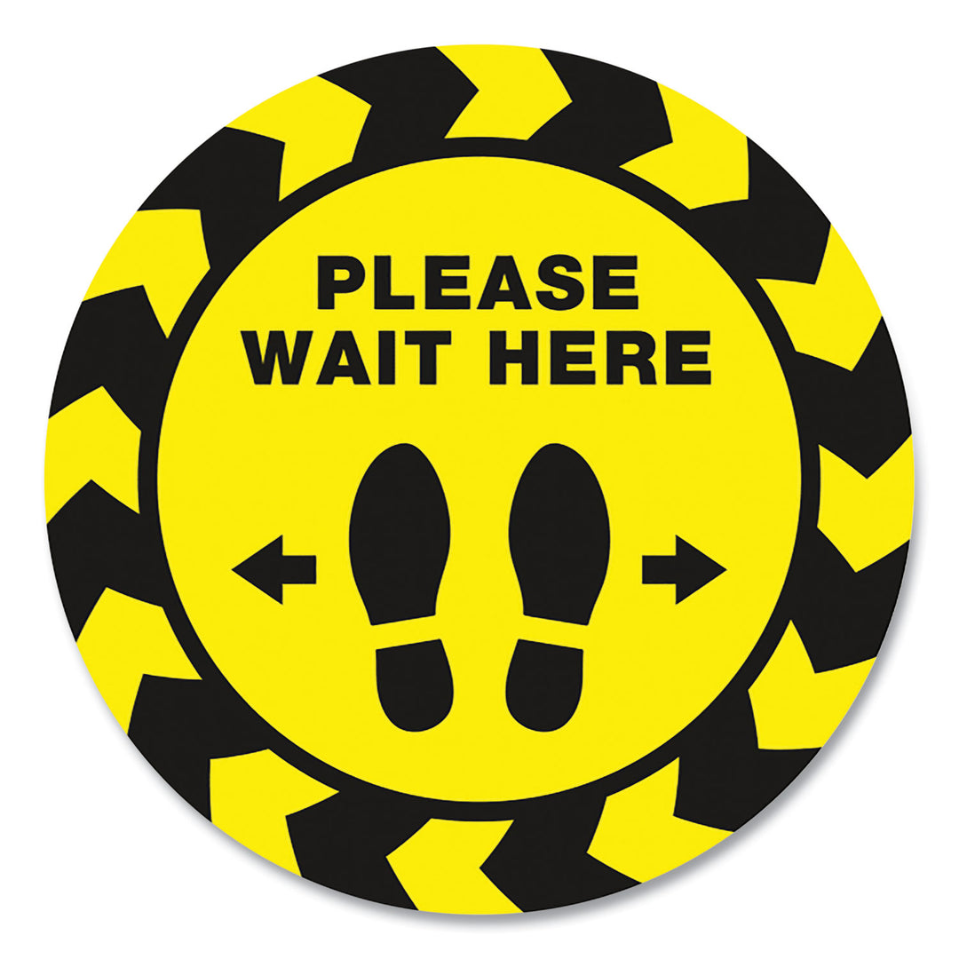 DECAL,FLR,SOCL DIST,5PK