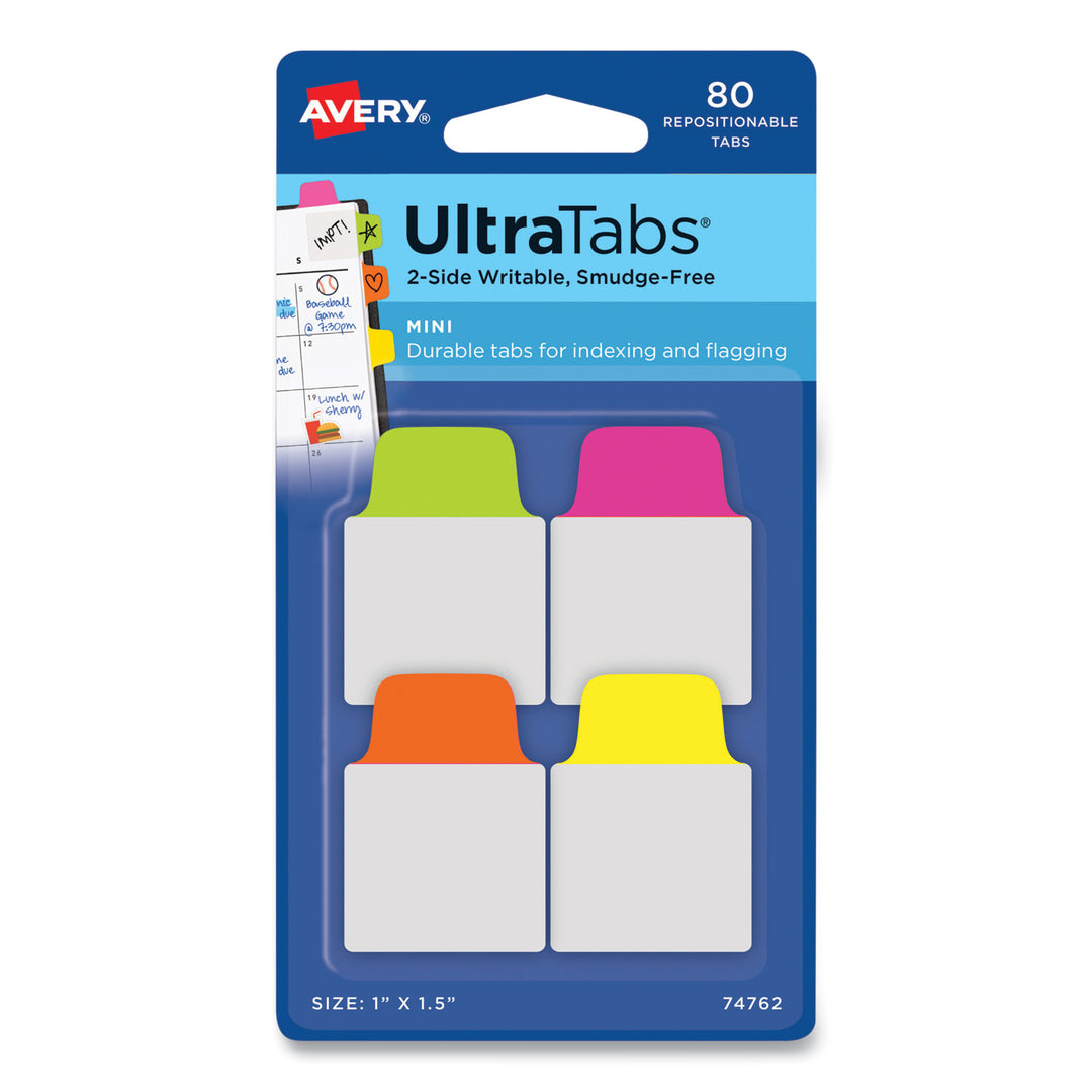 TAB,POLY,NEON,80/PK,AST