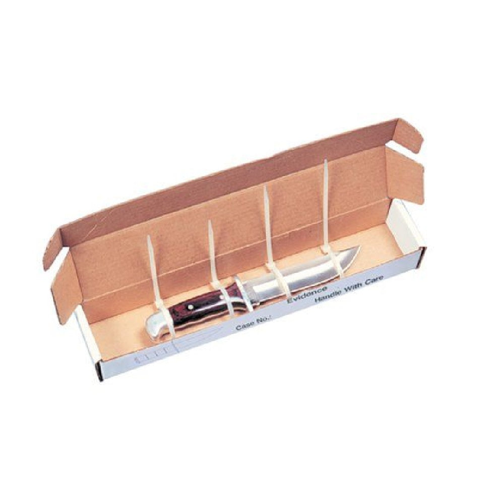 KNIFE EVIDENCE BOXES (16'' x 3'' x 2'') - SET OF 25
