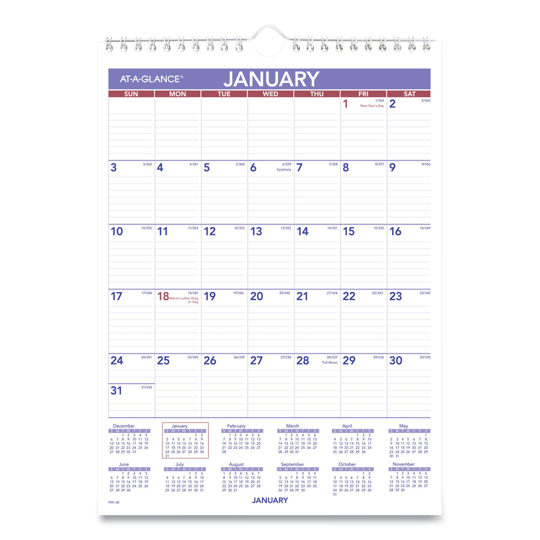 CALENDAR,WALL,MLY,8X11