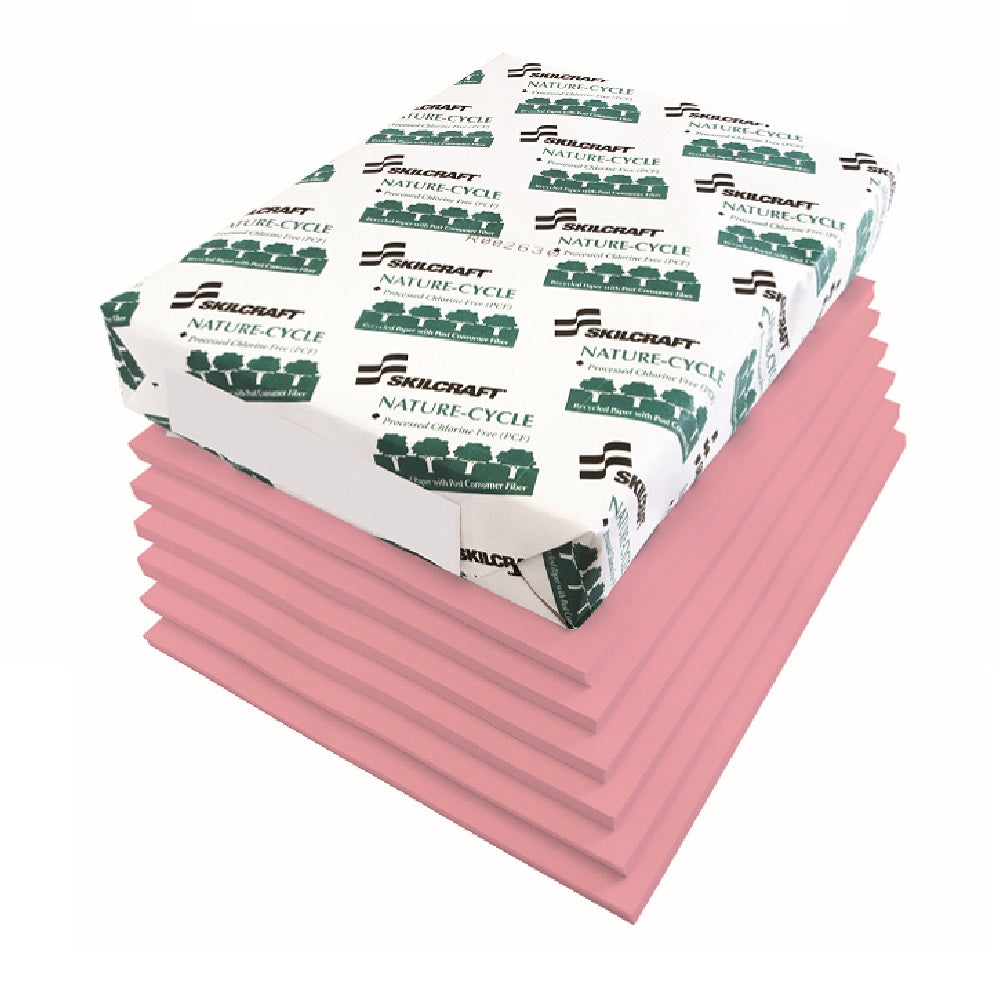 BOND PAPER, 92 BRIGHT, 20lb, 8.5 x 11 - PINK, 500 SHEETS/REAM, 10 REAM –  Arocep