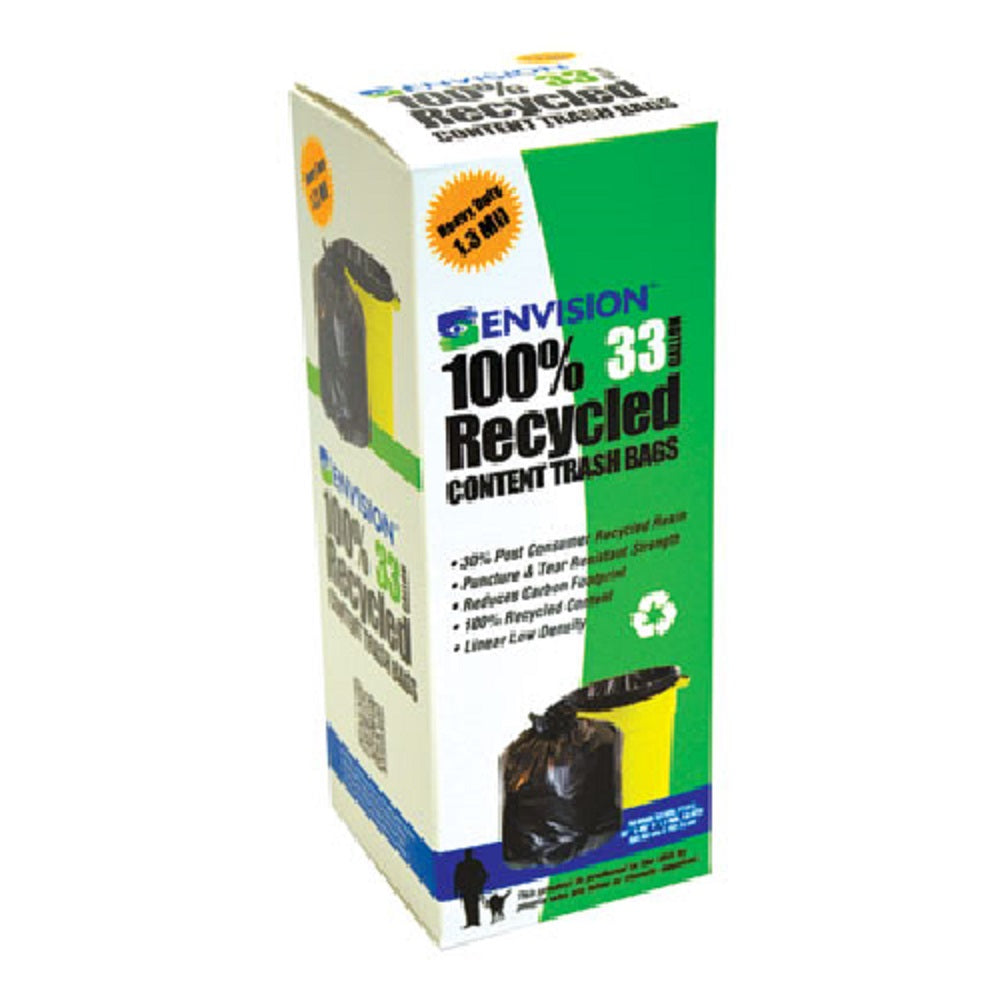 "TRC" TOTAL RECYCLED CONTENT TRASH BAG, EXTRA HEAVY DUTY BX