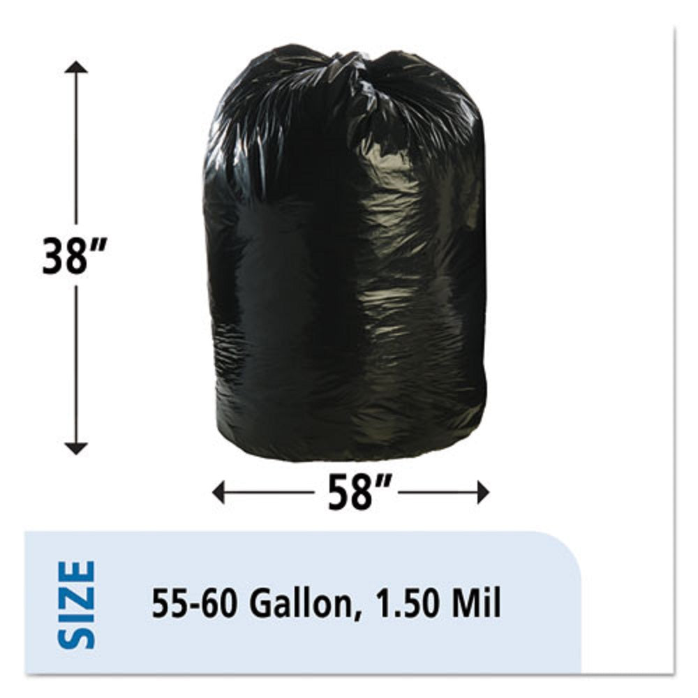3862290 30 x 39 in. Recycled Trash Can Liners Black & Brown, 1