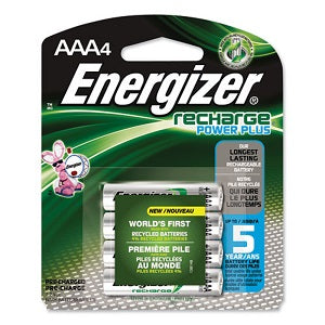 ENERGIZER® RECHARGEABLE AAA BATTERIES - 4/PACK