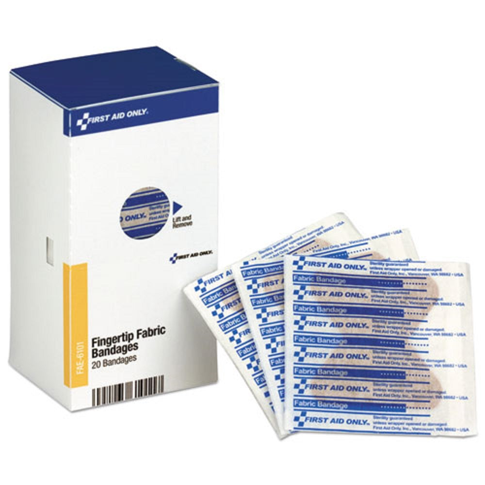 REFILL FOR SMART COMPLIANCE GENERAL BUSINESS CABINET - FINGERTIP FABRIC BANDAGES - 20/BOX