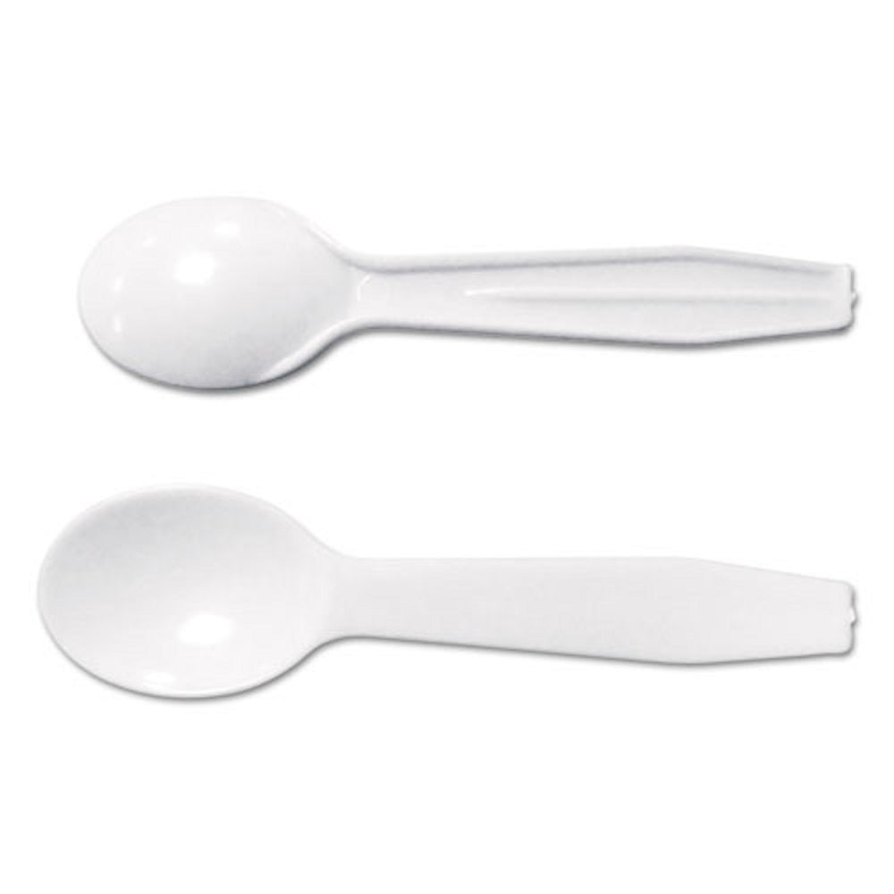 MEDIUM-WEIGHT CUTLERY - 3" TASTER SPOON - WHITE