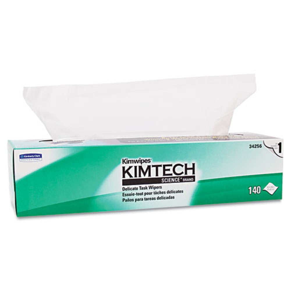 KIMWIPES DELICATE TASK WIPES - 1 PLY - 144 WIPES/BOX