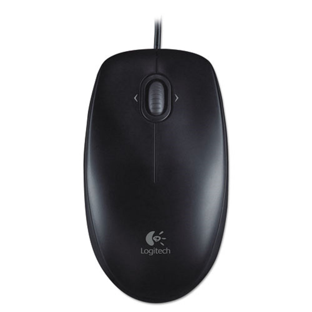 LOGITECH M100 CORDED OPTICAL MOUSE - USB 2.0 - LEFT/RIGHT HAND USE - BLACK