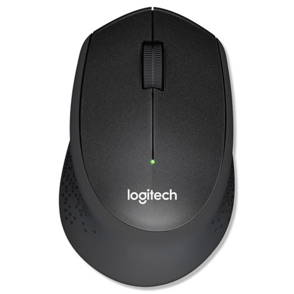 LOGITECH M330 SILENT PLUS MOUSE - 2.4 GHz FREQUENCY/33 FT WIRELESS RANGE - RIGHT HAND USE - BLACK