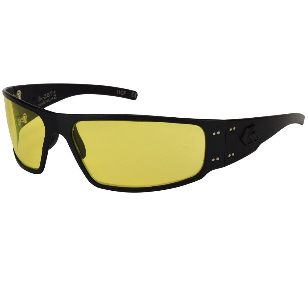 Gatorz Magnum Sunglasses, Milspec Ballistic, Z87.1 Black Frame, Inferno  Anti Fog 