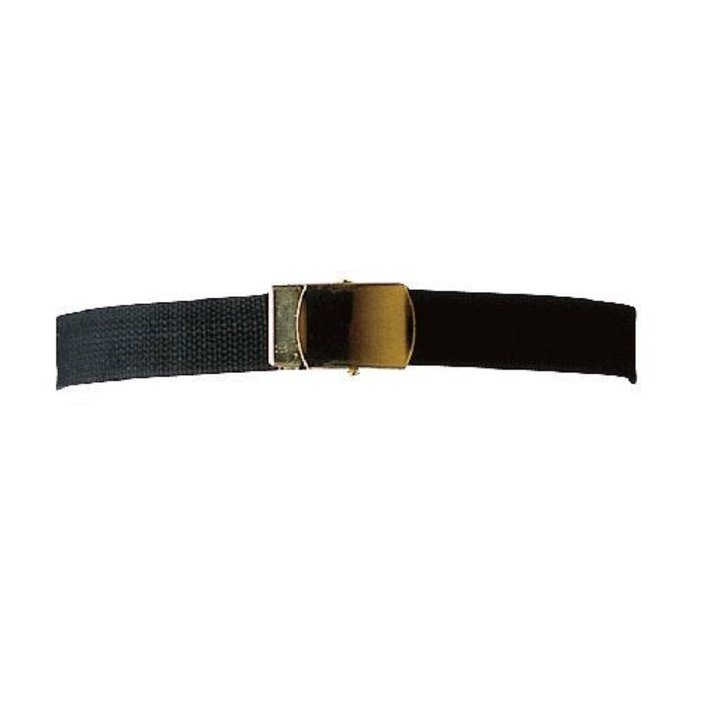 WEB BELT WITH CLOSED FACE BUCKLE - BLACK