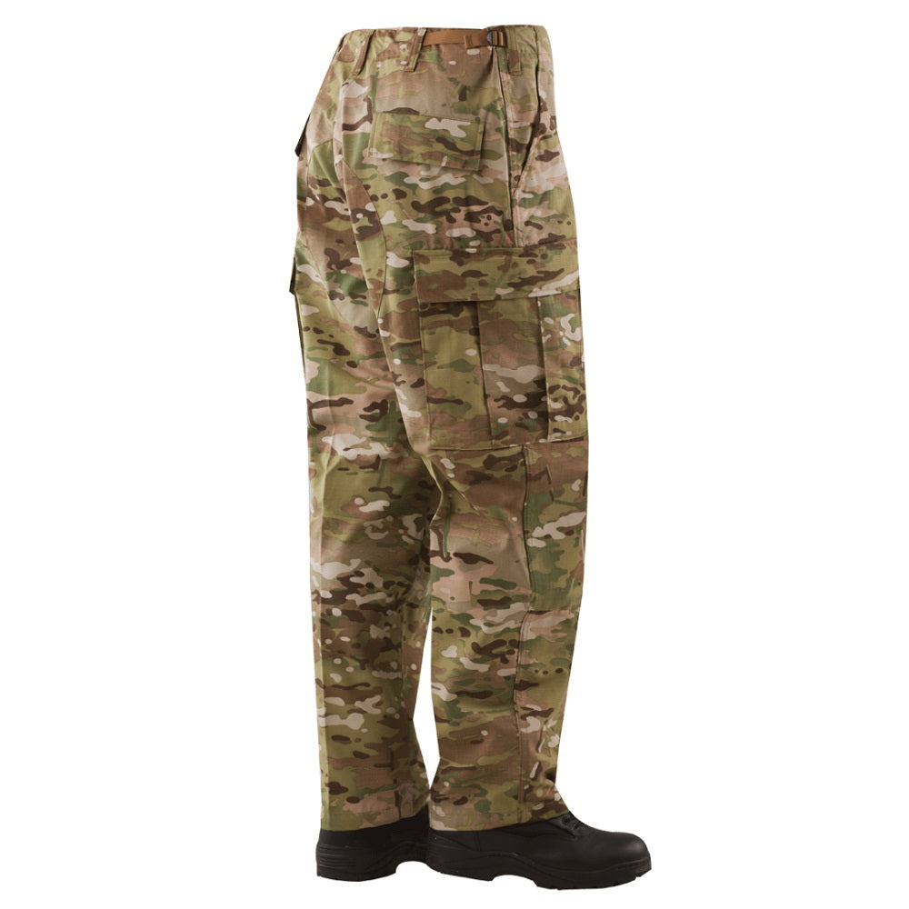 BDU PANTS 65/35 POLYESTER COTTON RIP-STOP, CAMO