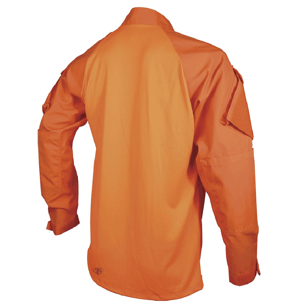 T.R.U. 1/4 ZIP 60/40 POLYESTER/COTTON COMBAT SHIRT - ORANGE