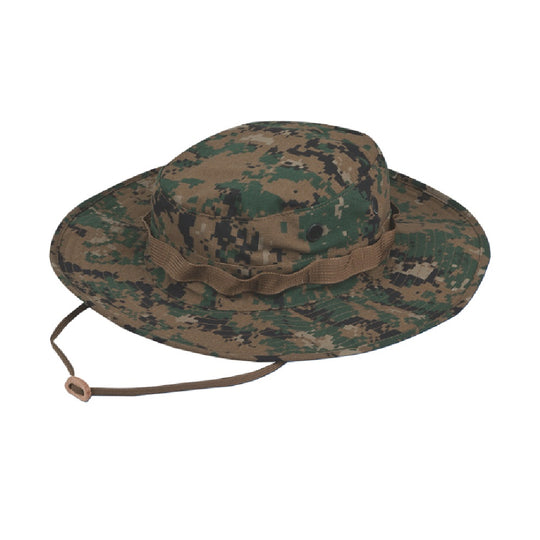 WIDE BRIM BOONIES - POLYESTER/COTTON TWILL - WOODLAND DIGITAL