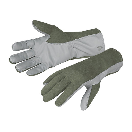 NOMEX/LEATHER FLIGHT GLOVES - SAGE