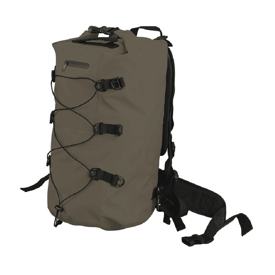 RIVER’S EDGE 40L WATERPROOF DRY BACKPACK - EARTH