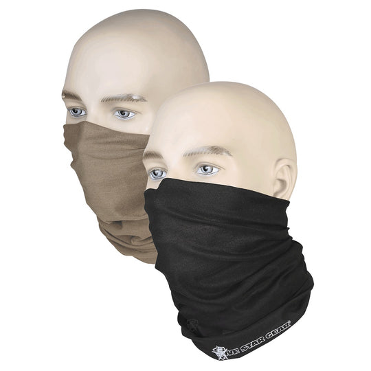 2-IN-1 FACEMASK & HEADWRAP - BLACK/EARTH