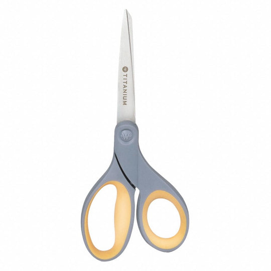 5110016296575 TITANIUM  SCISSORS 8" STRAIGHT, YELLOW  EA