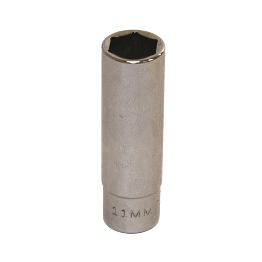 5120013487264, 1/4" DRIVE, 11MM DEEP METRIC SOCKET, 6-POINT FASTENER  EA