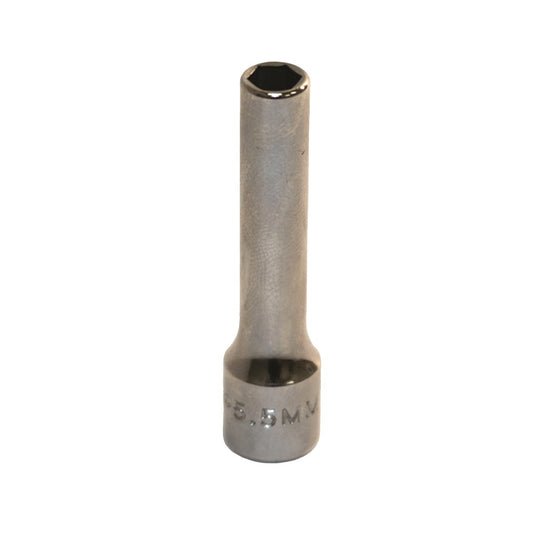 5120013487271, 1/4" DRIVE, 5.5MM  DEEP METRICSOCKET, 6-POINT FASTENER EA