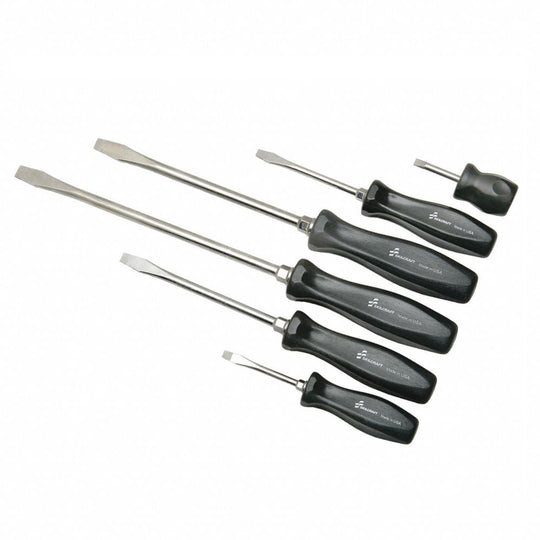 6301174 AbilityOne, 5120016301174 Screwdriver, Set, 3/16, 3/8w Slotted Tip, Premium Grade, 6pc Se, Ea