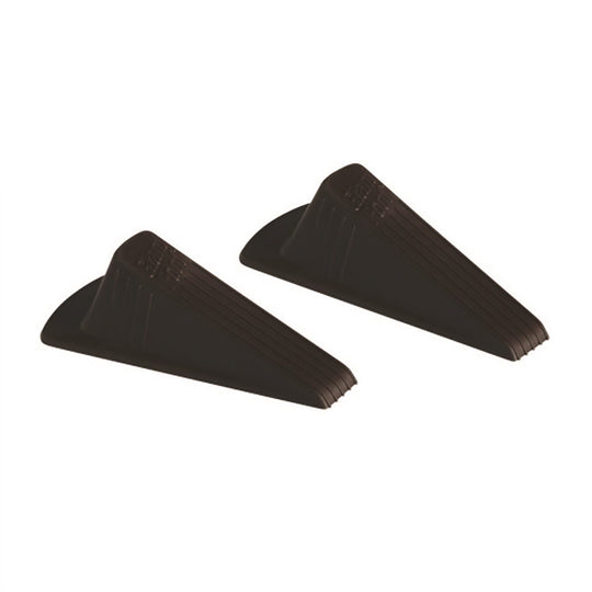 5340016936357 AbilityOne, Doorstop, No-Slip, Wedge Style, Rubber, Extra Large, Brown, 2/Pk Bx