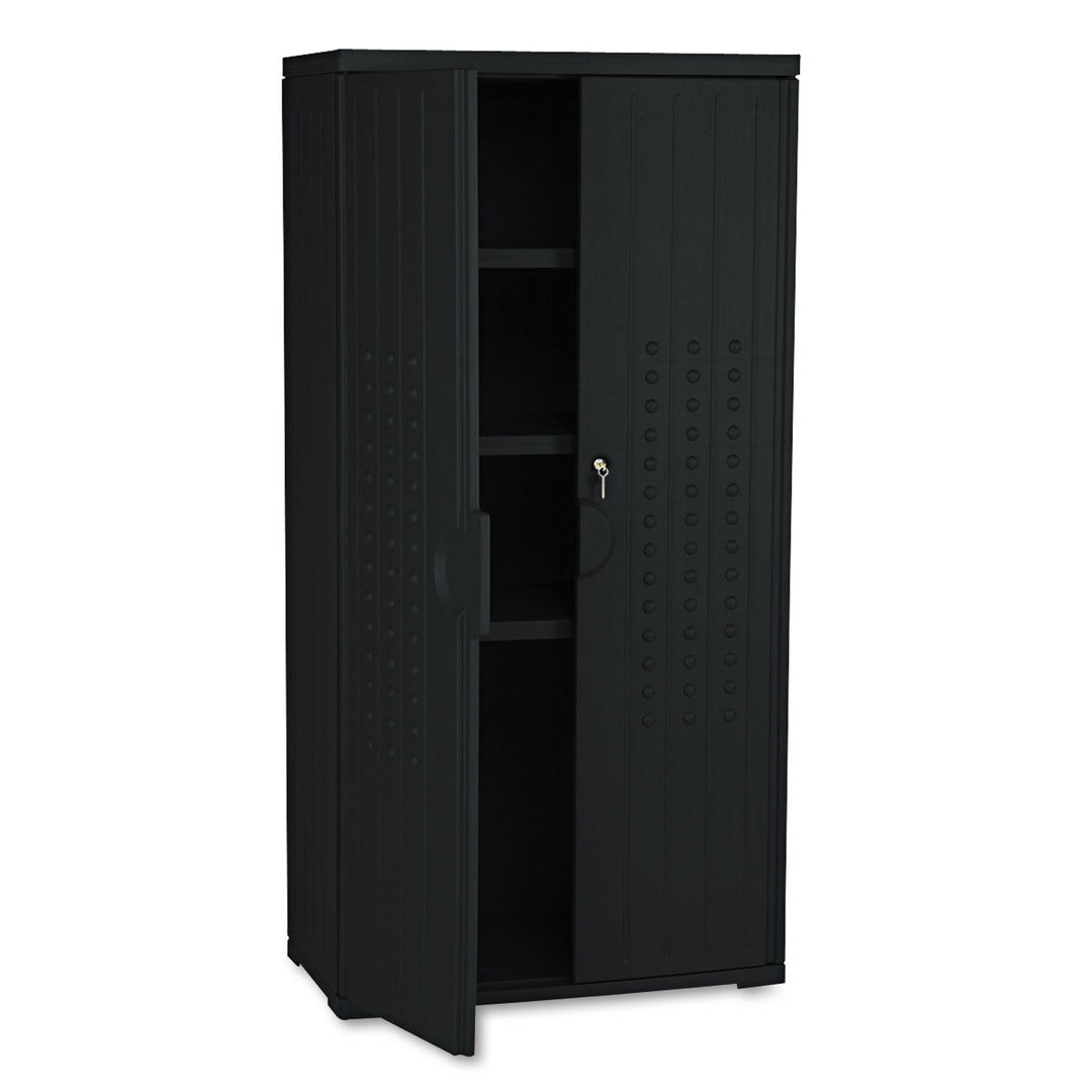 CABINET,STORAGE, 66"H,BK