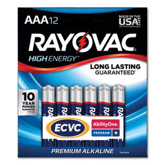 ALKALINE AAA BATTERIES, 12-PACK