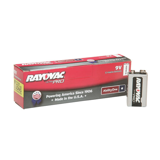 6135009002139 AbilityOne, Battery, Non-Rechargeable, 9V, Alkaline, NEDA 1604A, PG/12