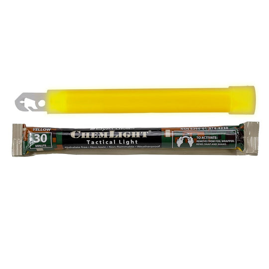 6260012650613 AbilityOne, LC Industries Chemlight Lightstick, 12-Hour, 15", Yellow 5/Bx