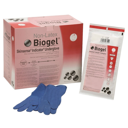 BIOGEL SKINSENSE INDICATOR UNDERGLOVE SURGICAL POWDER-FREE GLOVES, SIZE 6.0 CS