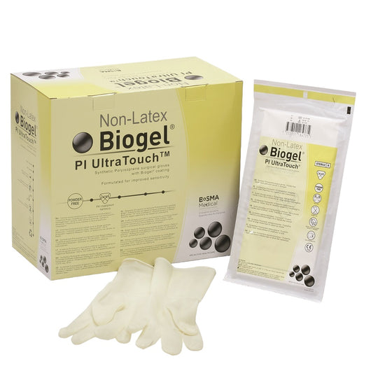 BIOGEL PI ULTRATOUCH SURGICAL POWDER-FREE GLOVES, SIZE 5.5 CS