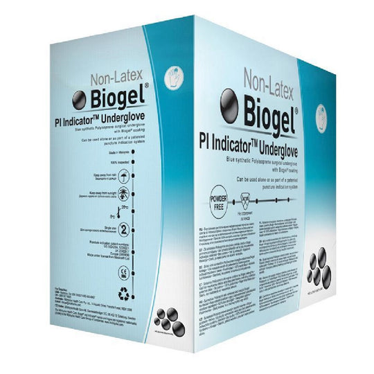 BIOGEL PI INDICATOR UNDERGLOVE SURGICAL POWDER-FREE GLOVES, SIZE 5.5  CS