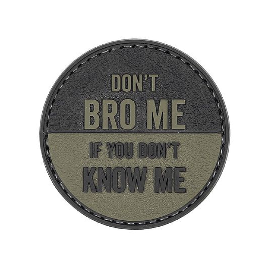 DON'T BRO ME MORALE PATCH - BLACK/BROWN