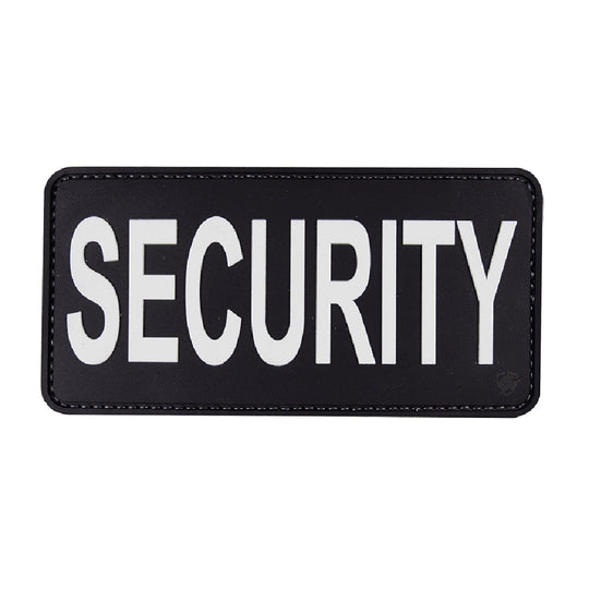 SECURITY 6"X3" MORALE PATCH - BLACK/WHITE