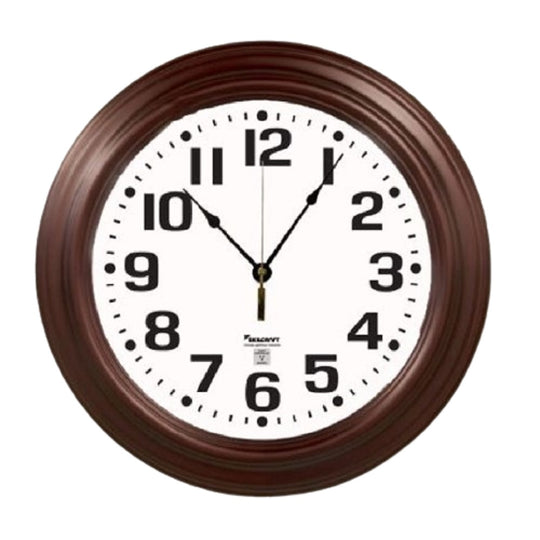 6645014920373 AbilityOne, Clock, Wall, Atomic, Mahogany, 16" Diameter 5/BX