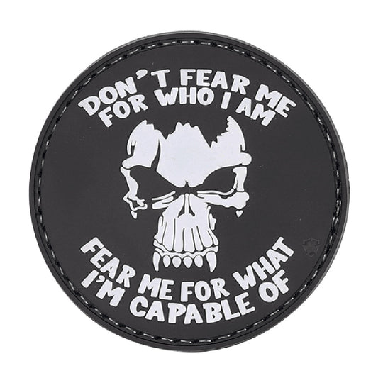 DON'T FEAR ME MORALE PATCH - BLACK/WHITE