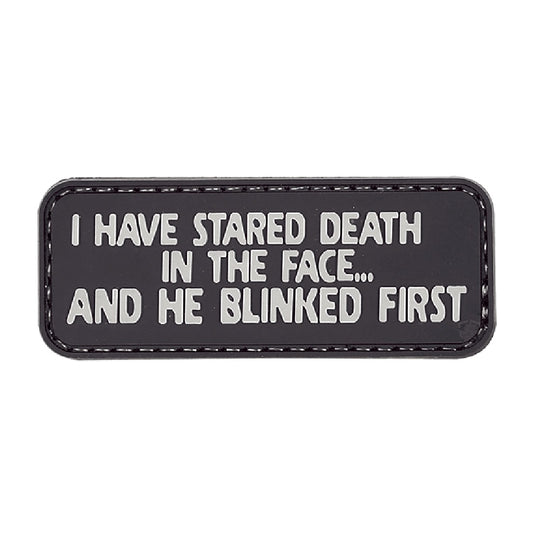 I HAVE STARED DEATH MORALE PATCH - BLACK/GREY