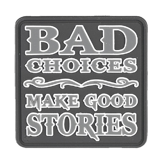 BAD CHOICES MORALE PATCH - BLACK/GREY