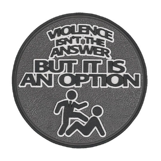 VIOLENCE ISN'T MORALE PATCH - BLACK/GREY