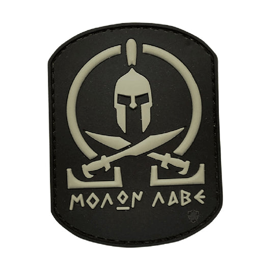 BLACK MOLON LABE MORALE PATCH - BLACK/GREY