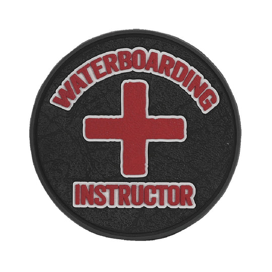 WATERBOARDING MORALE PATCH - BLACK/RED