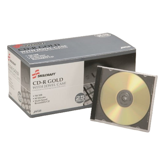 7045014065391 AbilityOne, Compact Disc, Recordable, Gold, BX/25