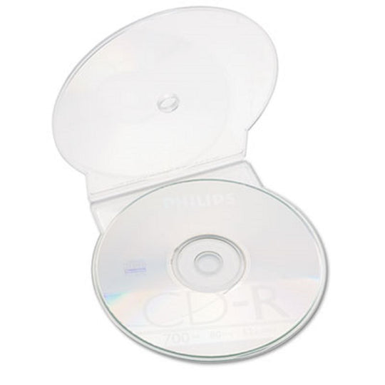 CLAMSHELL CD/DVD CASE, CLEAR  25/PACK