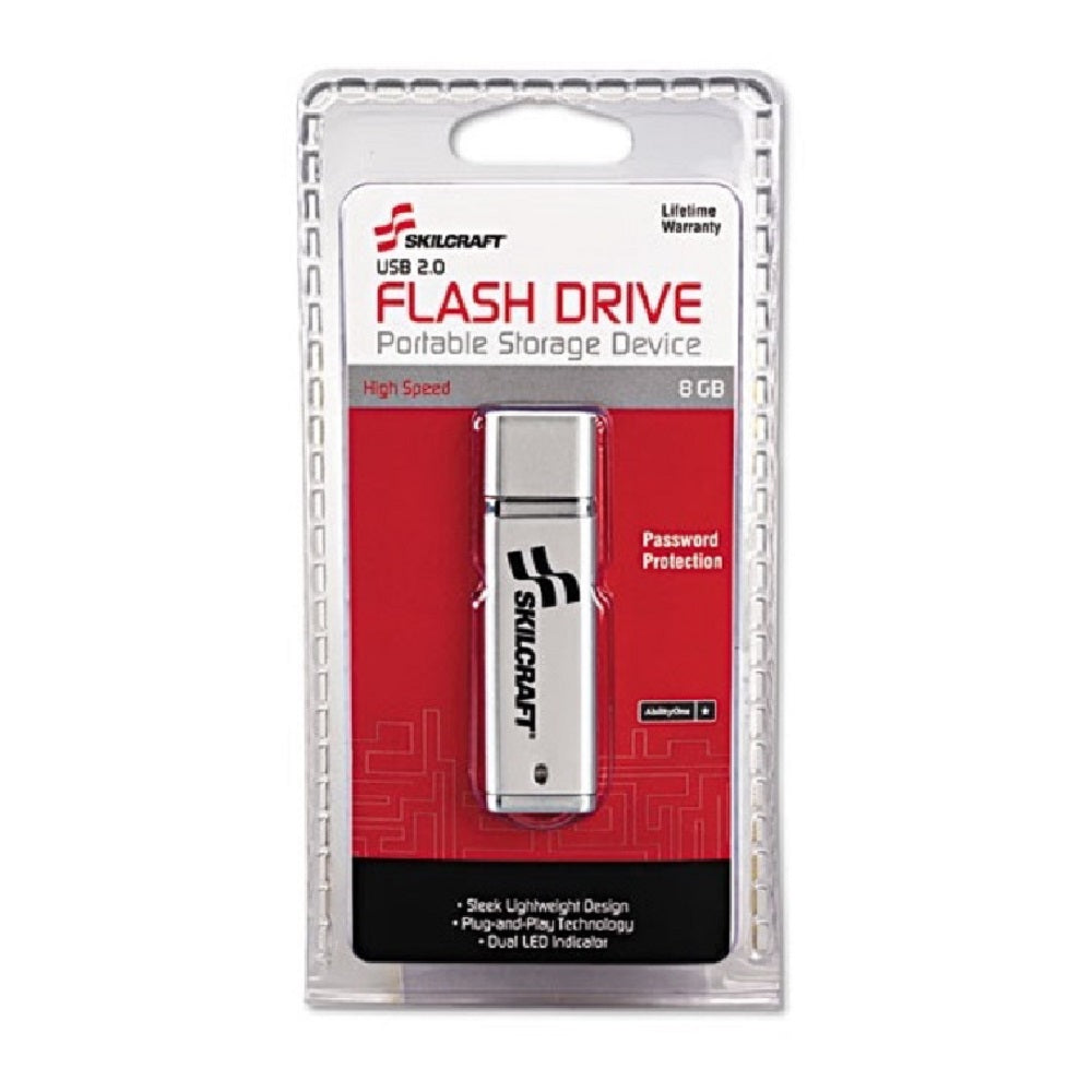 7045015584985 AbilityOne, USB Flash Drive, Plug-and-Play, 8GB Bx