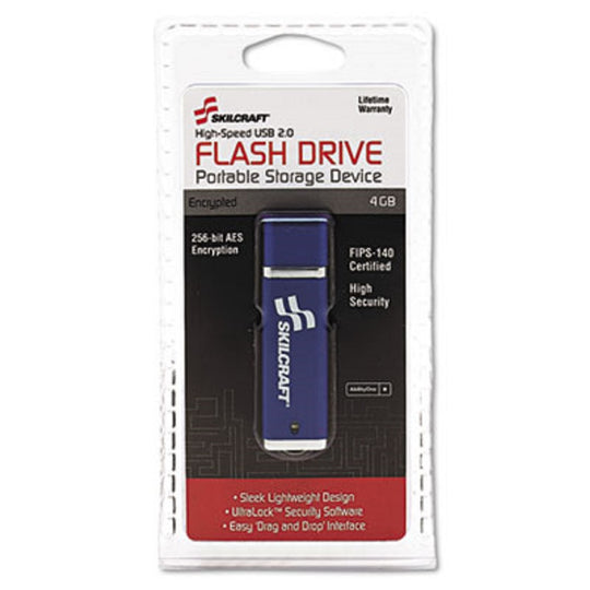 7045015584992 AbilityOne, USB Flash Drive, 256-bit AES Encryption, 4GB Bx