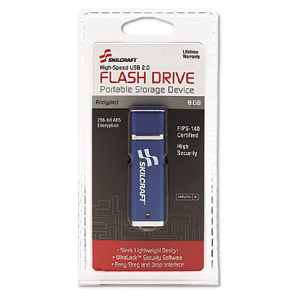 7045015584993 AbilityOne, USB Flash Drive with 256-bit AES Encryption, 8GB Bx