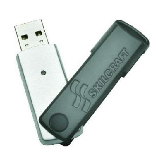 7045015684210 AbilityOne, USB Flash Drive, 256-Bit AES Encryption, Water Resistant, Silver/Black, 8GB Ea